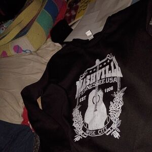 Nashville Graphic Black Sweatshirt